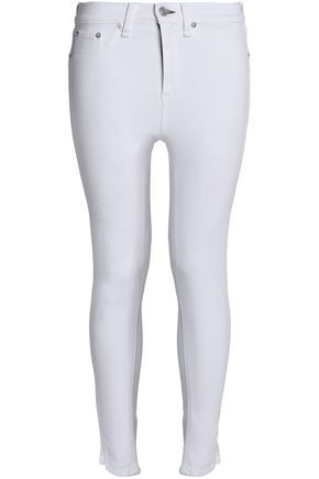 Rag & Bone/jean Woman High-rise Skinny Jeans White Size 24 | The Outnet Global