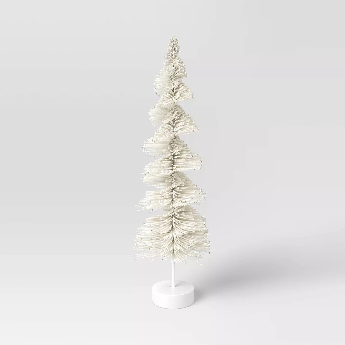 24" Spiral Christmas Bottle Brush Tree Sculpture - Wondershop™ | Target