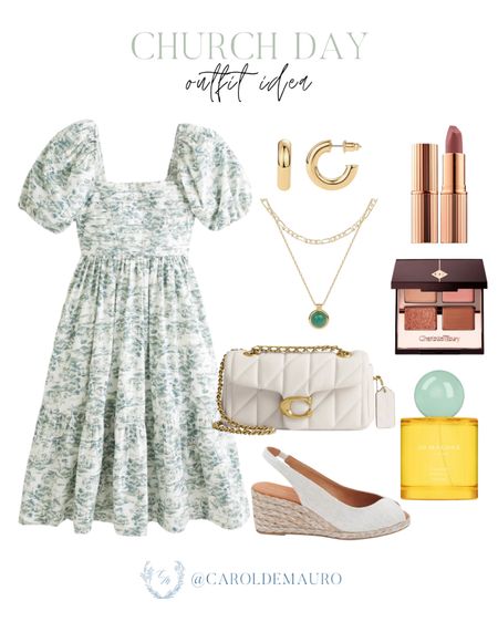 This pastel green midi dress is perfect for church, vacation, or a brunch date! Pair it with a white shoulder bag, espadrille sandals, and gold accessories for a chic look!
#springfashion #sundaysbest #outfitidea #shoeinspo

#LTKStyleTip #LTKSeasonal #LTKShoeCrush