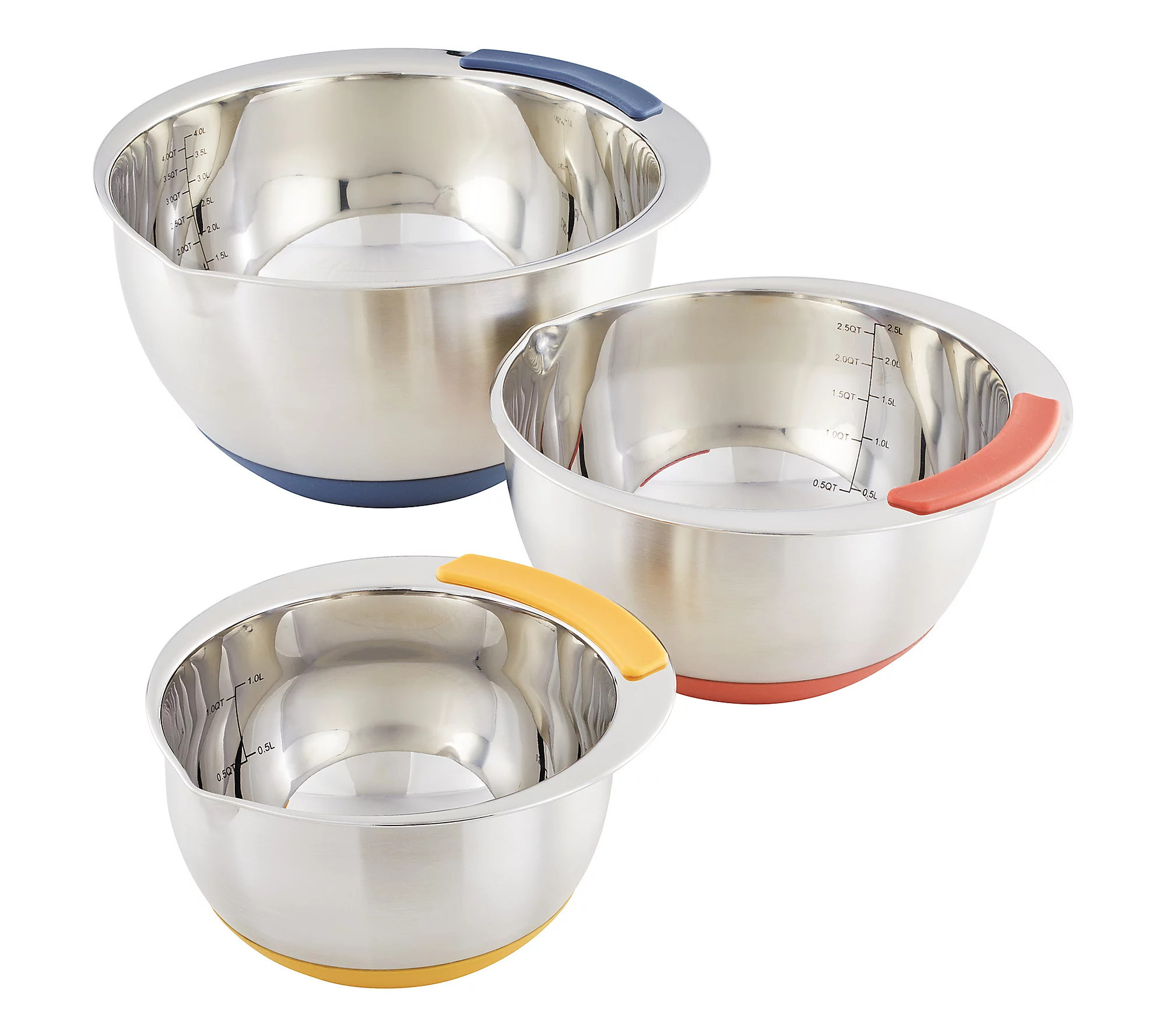 Ayesha Curry Stainless Steel Nesting Mixing Bow ls, 3pc | QVC