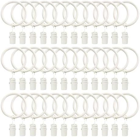 TOOFN 36 Pack Curtain Clips for 5/8 Inch Curtain Rod Strong Metal Decorative Rustproof Drapery Wi... | Amazon (US)