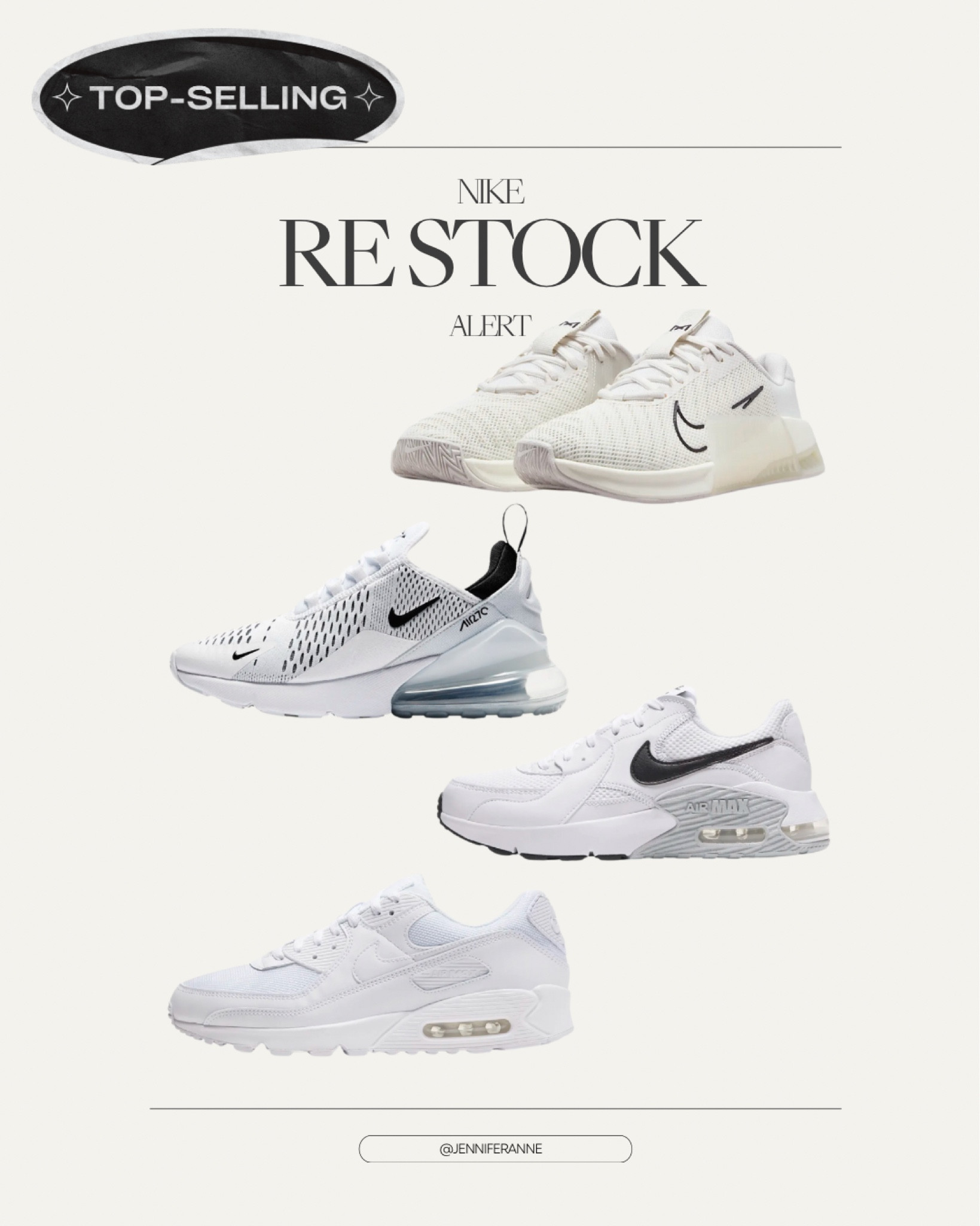 Nike Re-Stock!! Nike AirMax | Nike Pulse | Nike Metcon 9 | Run don’t walk because these sneakers are selling fast. May the odds be ever in your favor. Enjoy! Xx!! 

#LTKSeasonal #LTKfitness #LTKshoecrush