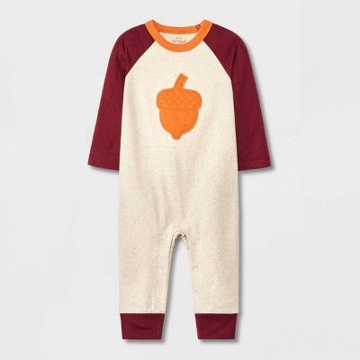 Baby Acorn Novelty Romper - Cat & Jack™ Cream | Target