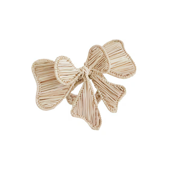 Bow napkin ring iraca/straw | Etsy (US)