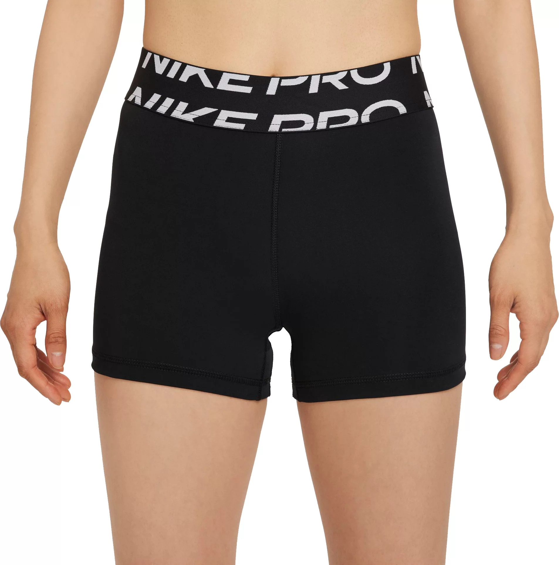 Nike Women's Pro Dri-FIT 3"" Graphic Shorts, XXL, Black | Dick's Sporting Goods