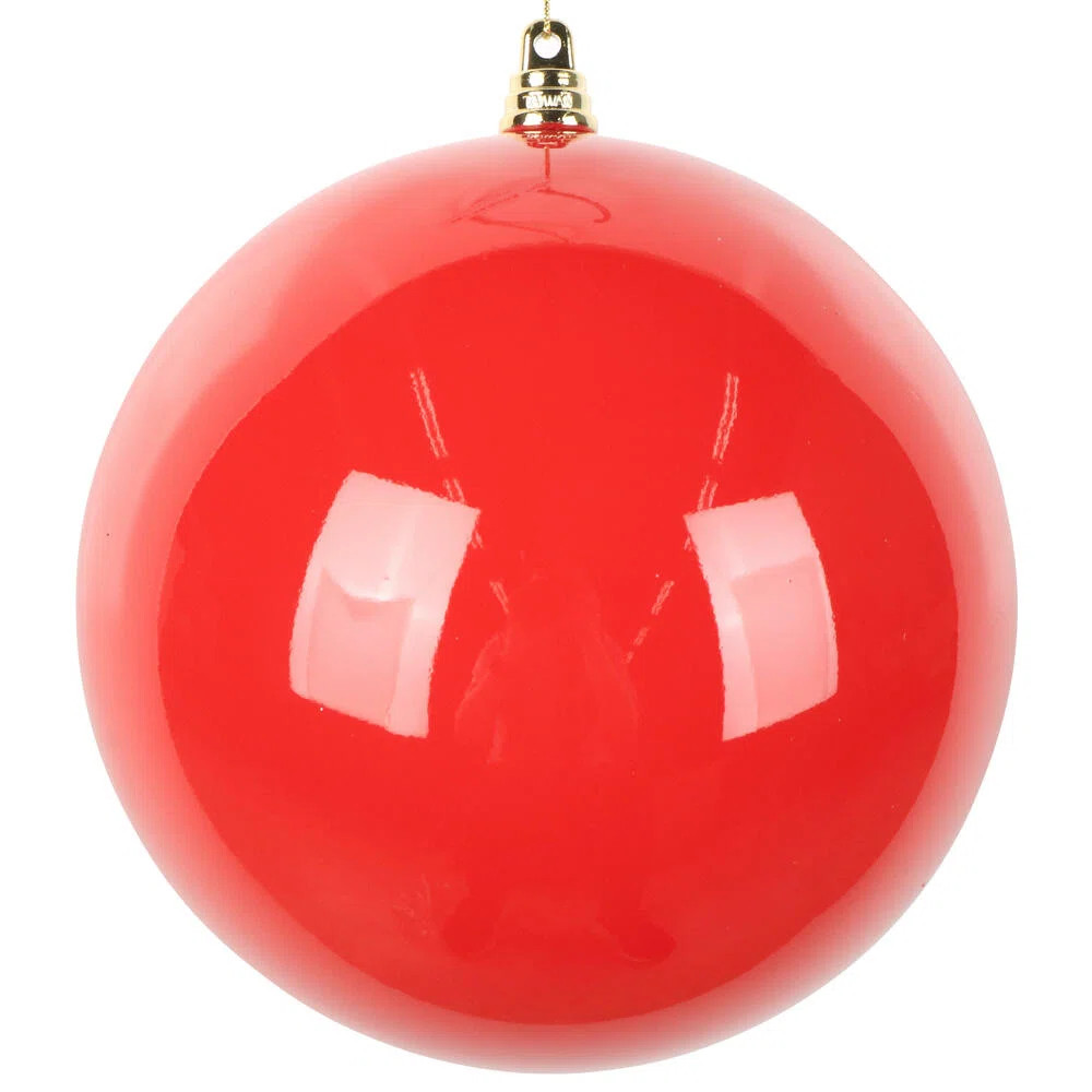 6" High-Gloss Ball Ornament. Includes 4 ornaments per bag. (Set of 4) | Wayfair North America