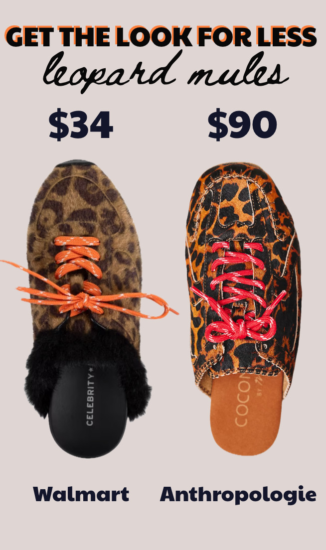 animal print is everywhere this fall! these walmart mules reminded me of the anthropologie version for a third of the price! love them both!
..............
leopard mules leopard print mules leopard print shoes animal print shoes fall shoes fall trends leopard shoes anthropologie dupe anthropologie new arrivals anthropologie finds walmart dupes anthropologie dupes colorful shoelaces colorful laces shearling lined mules winter shoes fall slides golden goose dupe mules under $50 mules under $100 anthropologie under $100 

 #LTKxWalmart #LTKootd #LTKWorkwear