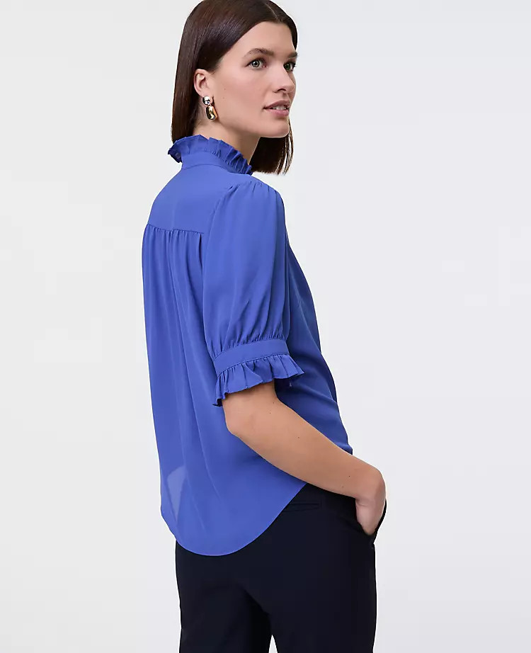 Ruffle Collar Shirt | Ann Taylor