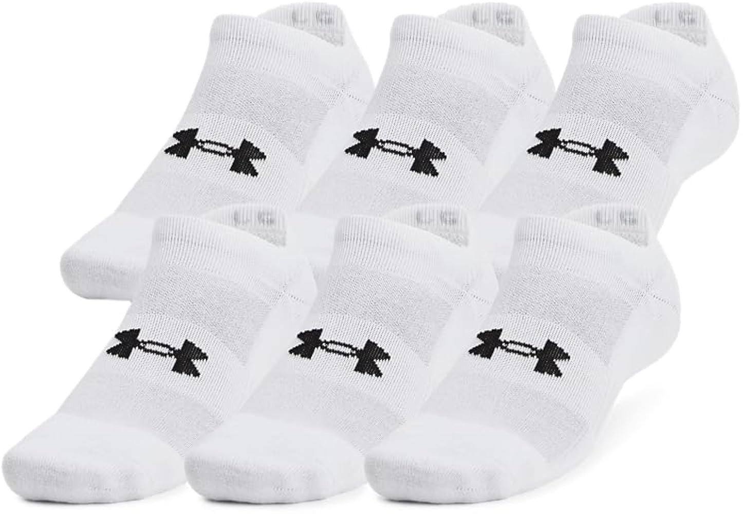 Under Armour Unisex-Adult Training Cotton No Show Socks 6 Pack | Amazon (US)
