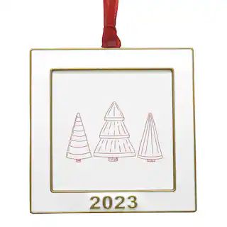 Gold & White 2.5" x 2.5" Christmas Ornament Frame by Studio Décor® | Michaels | Michaels Stores