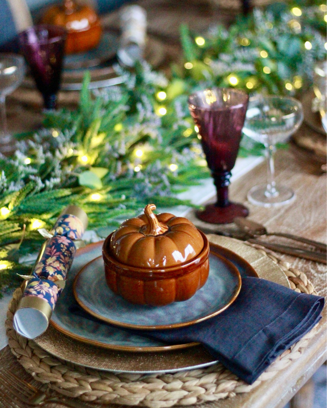 Recreate this Thanksgiving tablescape / table setting this holiday season. I love the moody color palette  

#LTKHoliday #LTKSeasonal #LTKHome