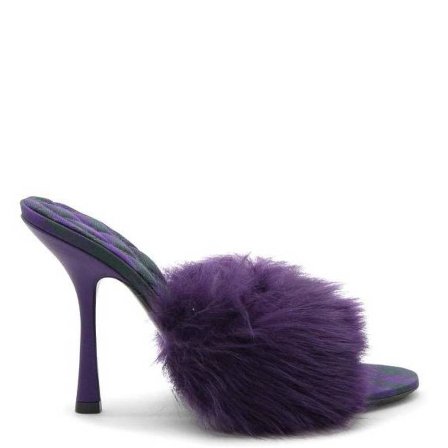 Burberry Shearling Minnie Slip-On Mules, Brand Size 36.5 ( US Size 6.5 ) | Jomashop.com & JomaDeals.com