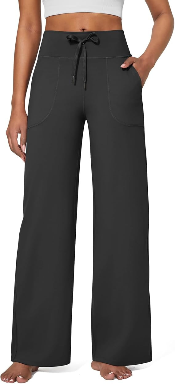 G4Free EverGoing Wide Leg Pants for Women Yoga Pants High Waist Sweatpants with Pockets Stretch L... | Amazon (US)