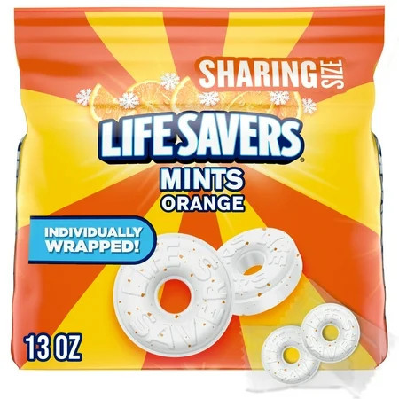 Life Savers Orange Breath Mint Hard Candy, Sharing Size - 13 oz Bag | Walmart (US)