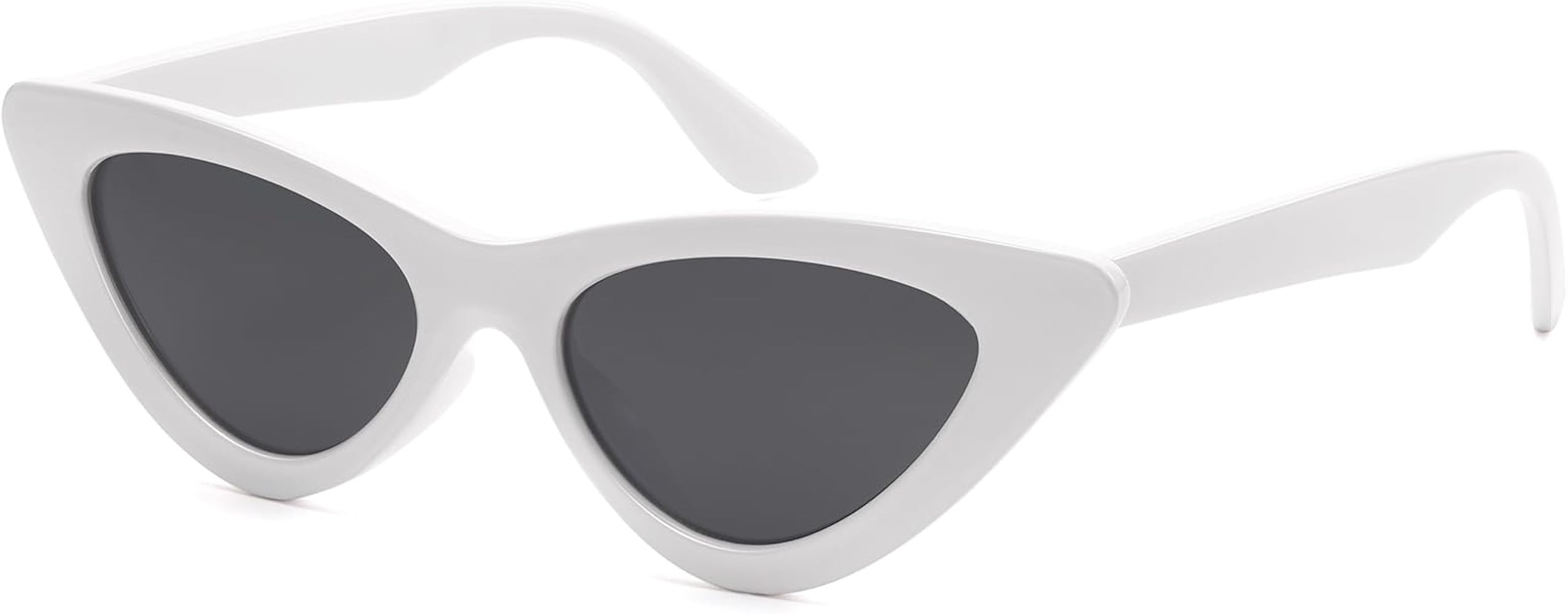Cat Eye Sunglasses for Women Vintage Retro Narrow Cateye Frame Trendy Sun Glasses | Amazon (US)