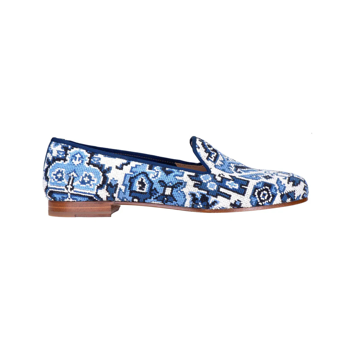 Heriz Slipper in Lapis | Over The Moon