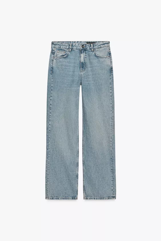 JEANS ZW COLLECTION RELAXED MITTELHOHER BUND | Zara DE