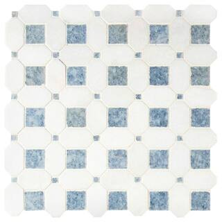 Azula 11.75 in. x 12.2 in. Polished Marble Look Wall Tile (10 sq. ft./Case) | The Home Depot