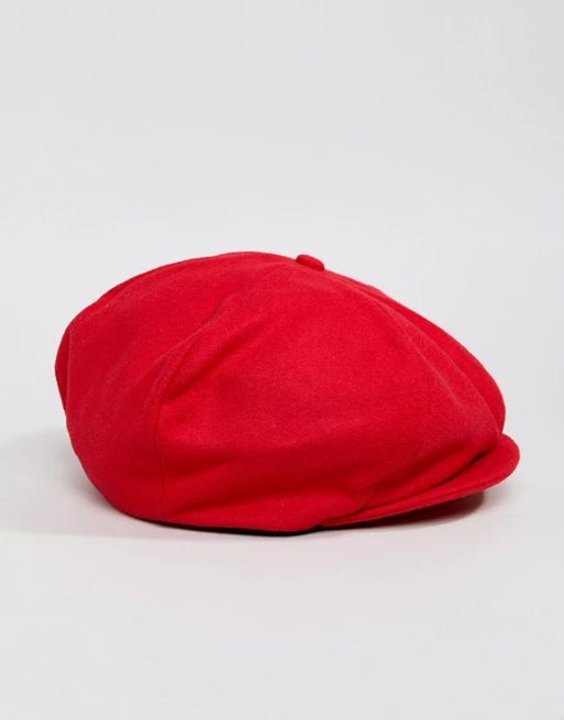 Brixton Flat Cap in Red | ASOS UK