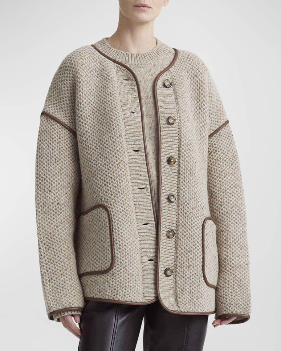 Medrano Faux Leather Piping Jacket | Neiman Marcus