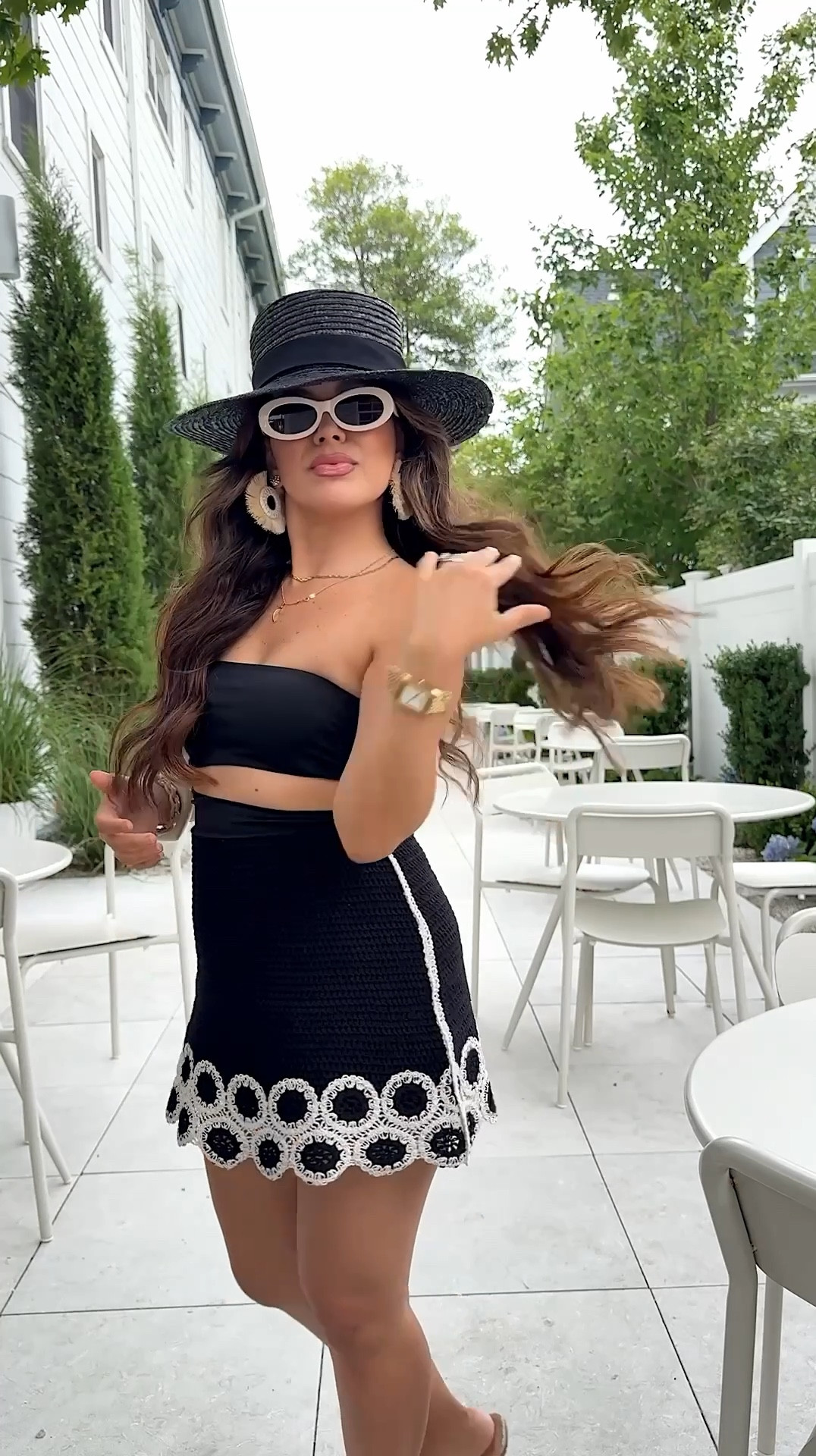 Over 40 Style: what I wore for a pool day with the girls🖤 #summerdatenight 

#LTKStyleTip #LTKPetite #LTKOver40