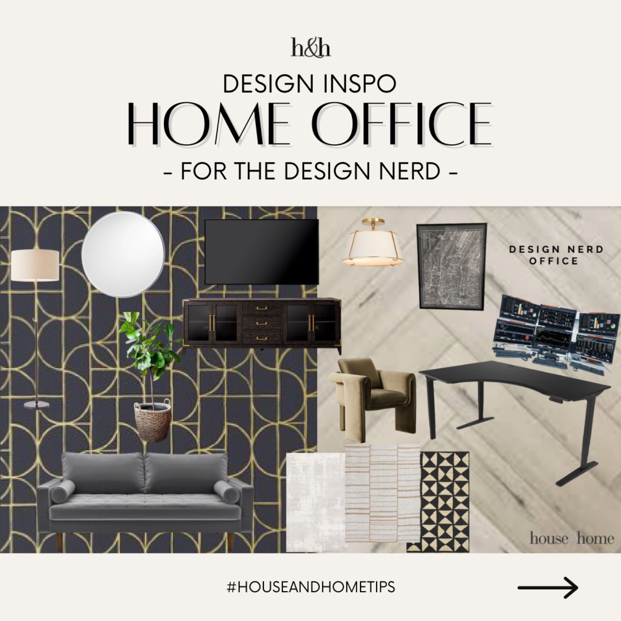 Home office inspo for the Design Nerd. 

#LTKHome