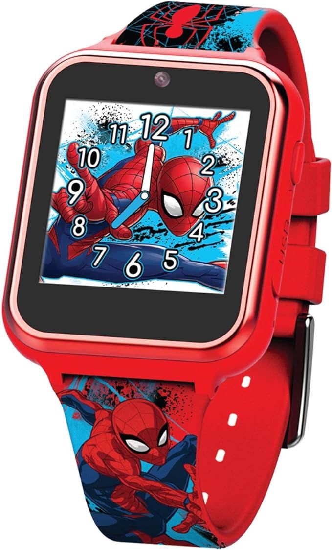 Amazon.com: Accutime Kids Marvel Spider-Man Red Educational Learning Touchscreen Smart Watch Toy ... | Amazon (US)