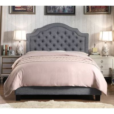 Swanley Upholstered Standard Bed Andover Mills Size: King, Color: Gray | Wayfair North America