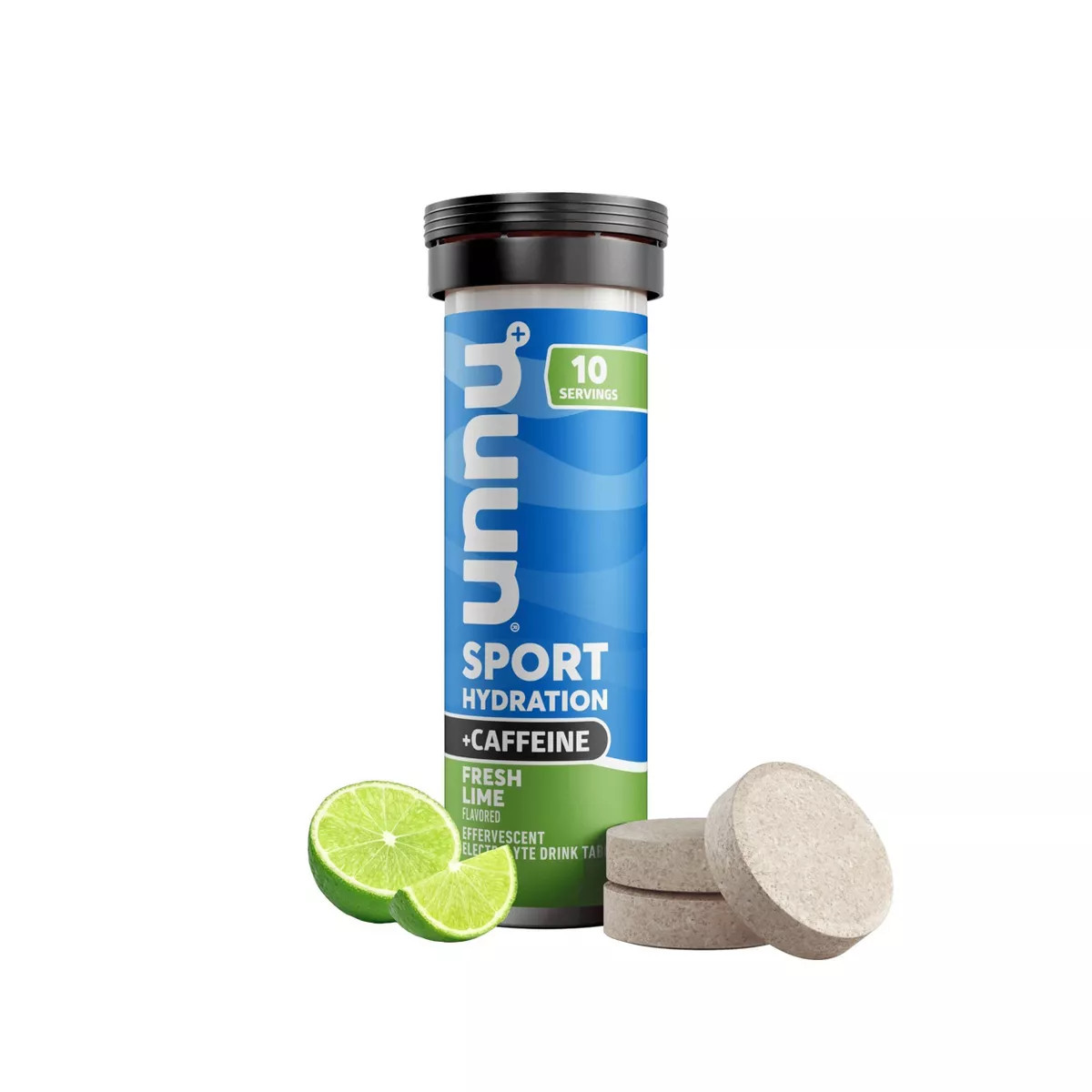 nuun Hydration Sport + Caffeine Drink Vegan Powder - Fresh Lime - 10ct | Target