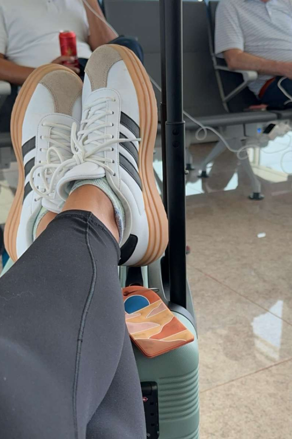 Cute & comfy adidas!! These run true to size!! 