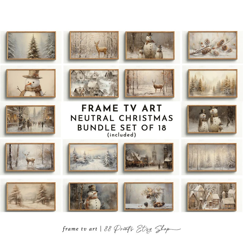 Frame TV Art Set Christmas Mega Bundle 144 Files Included Frame TV Art Christmas Christmas Frame ... | Etsy (US)