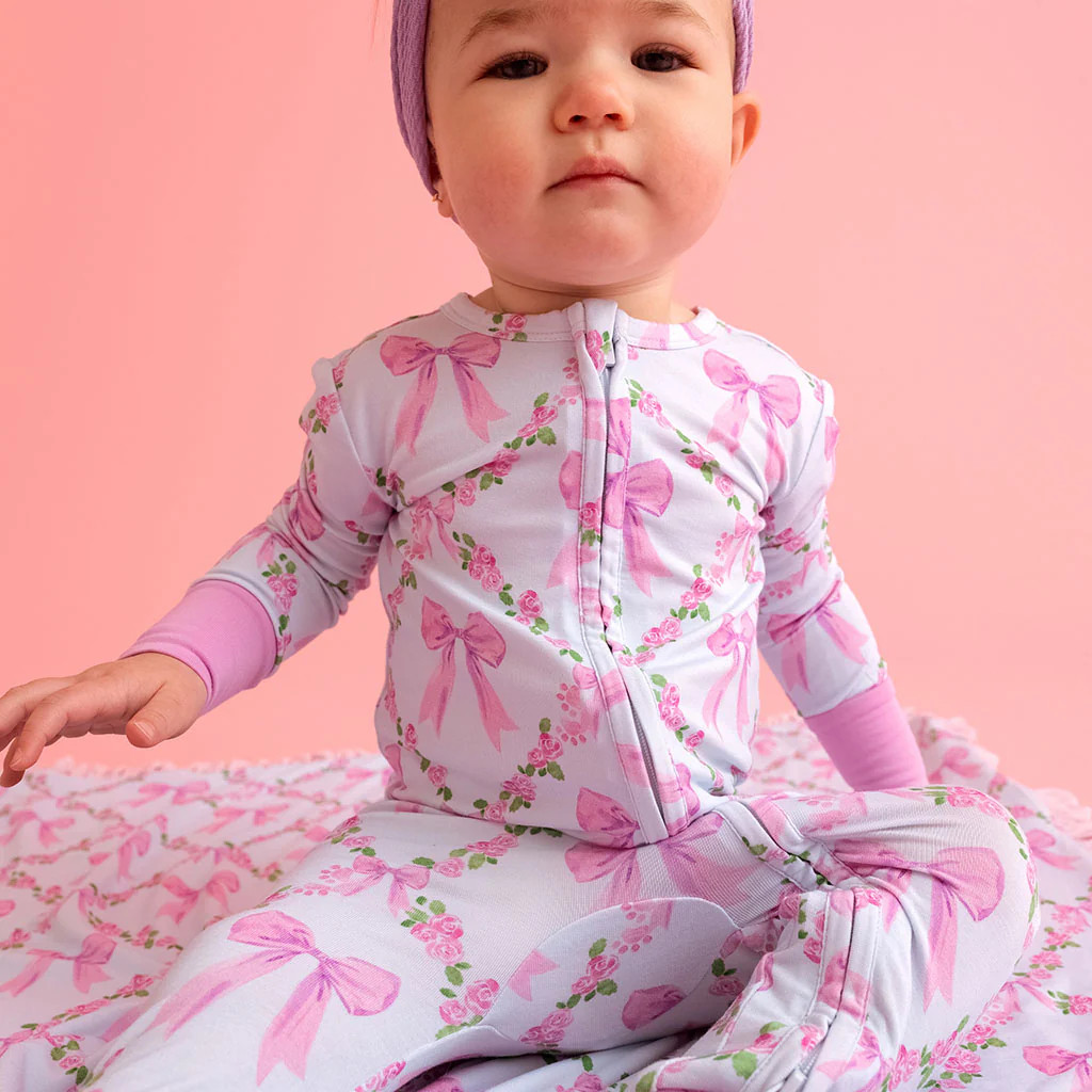 Aristocats Blue Long Sleeve Disney Marie Bows Convertible One Piece | Posh Peanut® | Posh Peanut