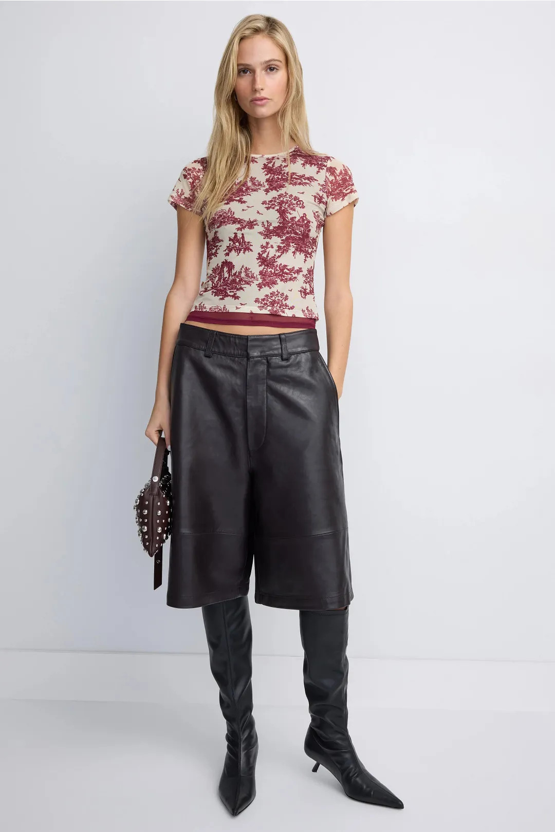 Toile Printed Mini Mesh Tee | Rent the Runway