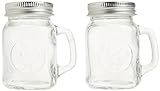 Circleware Mason Jar Rooster Mug Salt and Pepper Shakers, 5 oz, Clear | Amazon (US)
