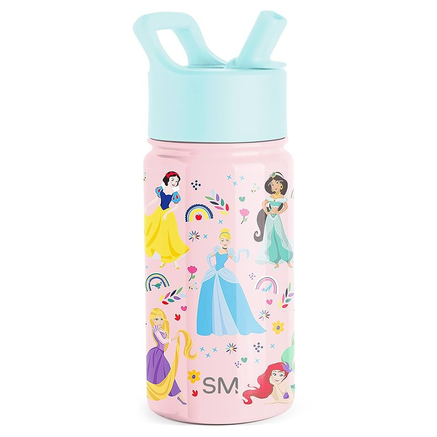 Simple Modern Kids Summit Water Bottle with Straw Lid | Disney Princess 14oz Stainless Steel Cup ... | Amazon (US)