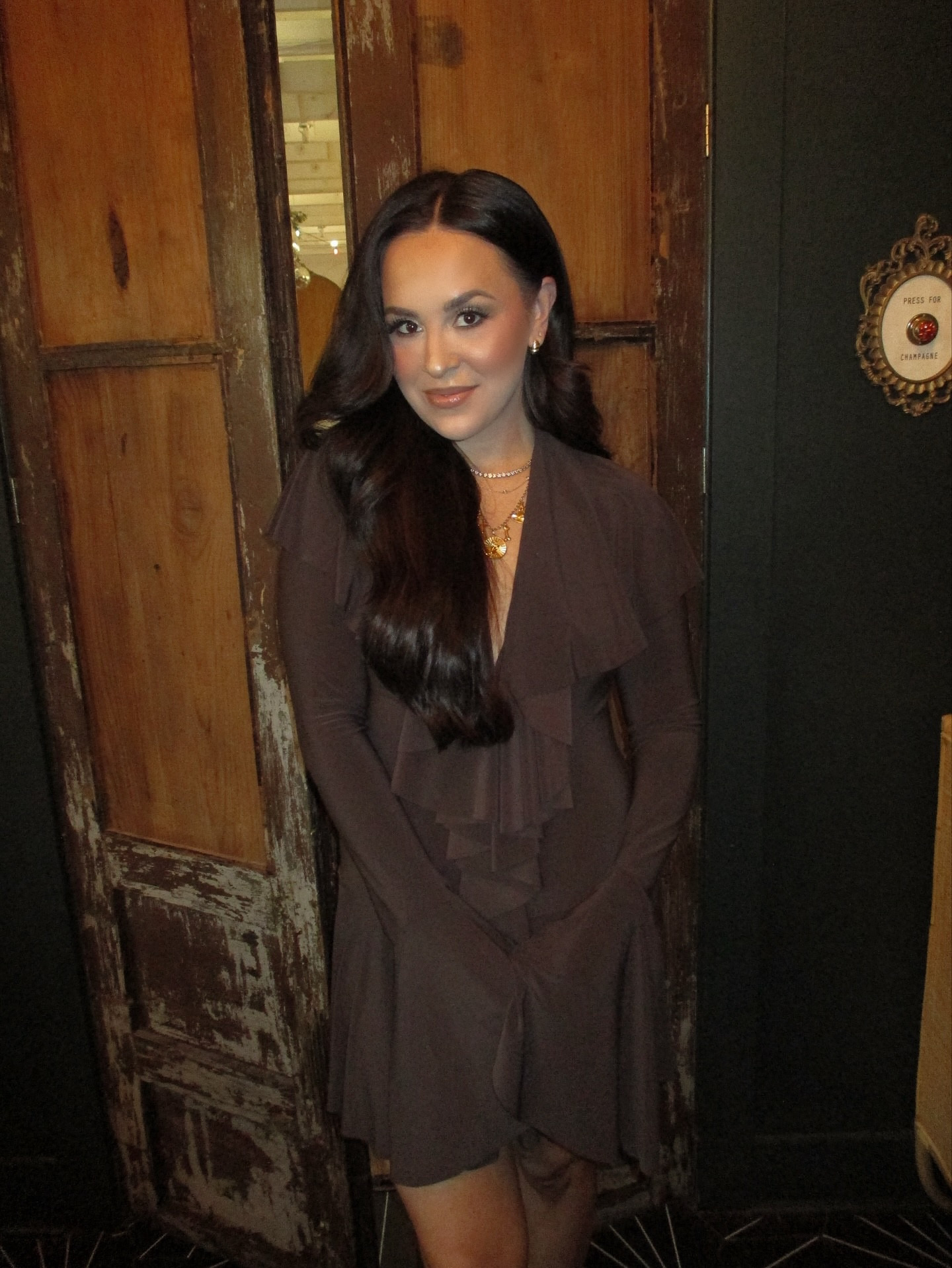 kicked off birthday week with an absolutely fantastic dinner with the girls. 🎂 this dress is so comfortable and flattering! It has built-in shorts underneath and is the comfiest material. It comes in so many different colors and is so cute for holiday parties. Size down! 

#LTKHoliday #LTKCyberWeek #LTKPetite