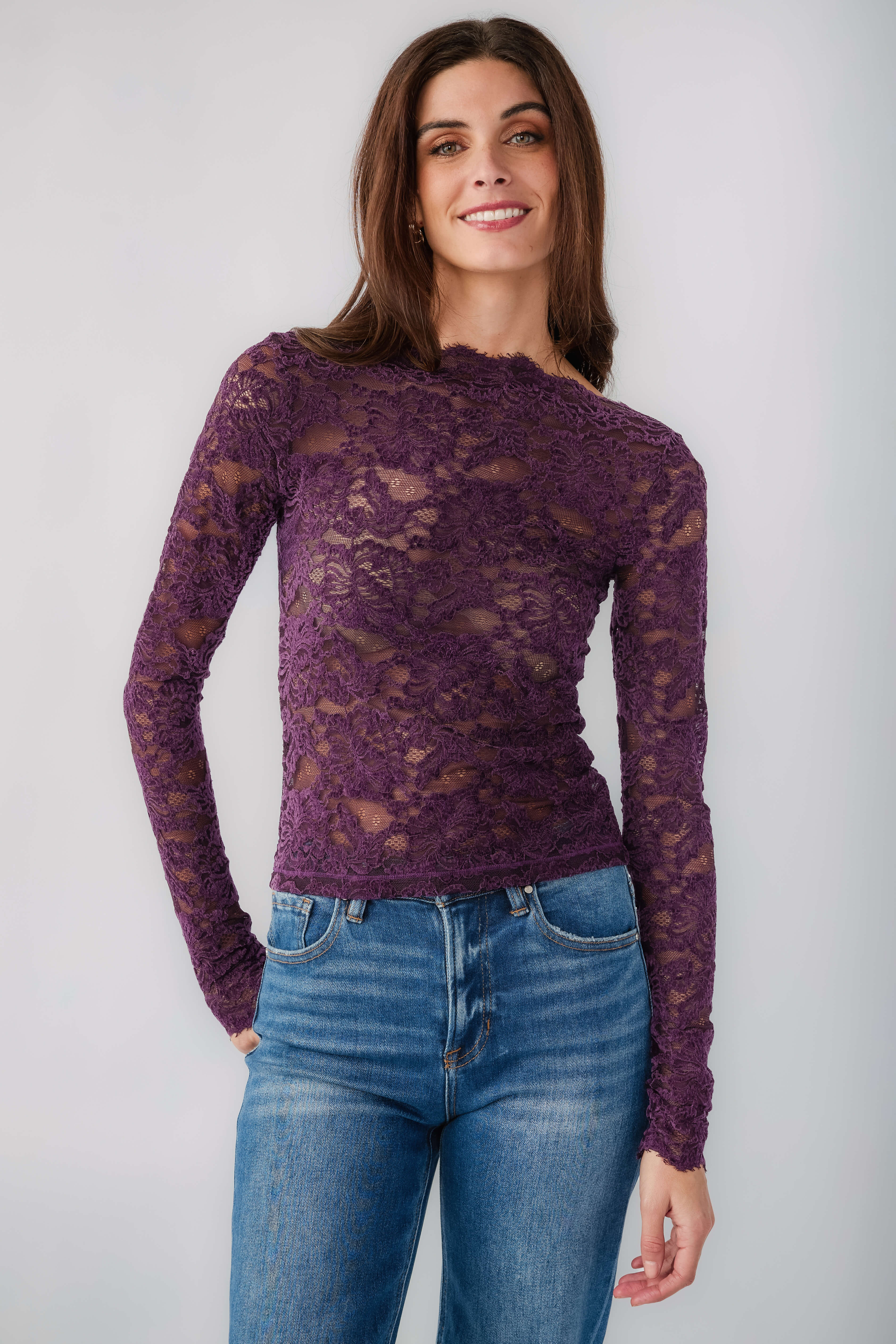 Free People Raising Eyebrows Lace Top | Social Threads