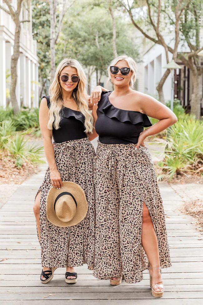 Unstoppable Truth Leopard Wide Leg Pants | Pink Lily