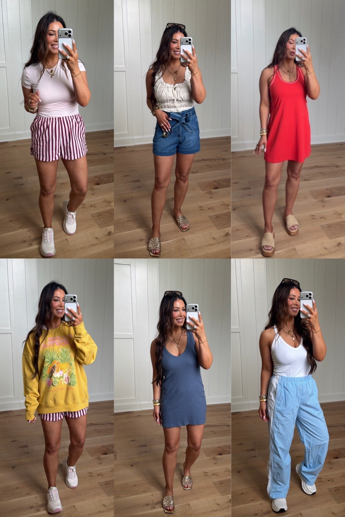 Affordable Walmart spring outfits for busy moms 🌸

I grabbed the cutest mix of comfy everyday pieces that are perfect for school drop-offs, errands, travel days, and casual spring outings. Walmart has been so good lately and these pieces are all super wearable and budget-friendly.

In this haul I styled:
• striped boxer shorts + basic tee
• smocked tank + tie waist denim shorts
• easy red throw-on dress
• oversized graphic sweatshirt
• comfy ribbed mini dress
• white tank + lightweight blue pants
• black athletic running shorts (linked too!)

Everything is comfortable, mom-approved, and easy to mix and match for spring and summer.

Tap the photos to shop everything ✨

#walmartfashion #walmartfinds #affordablefashion #momstyle #casualoutfits #springoutfits #everydaystyle #budgetfashion

#LTKOver40 #LTKootd #LTKSpringSale