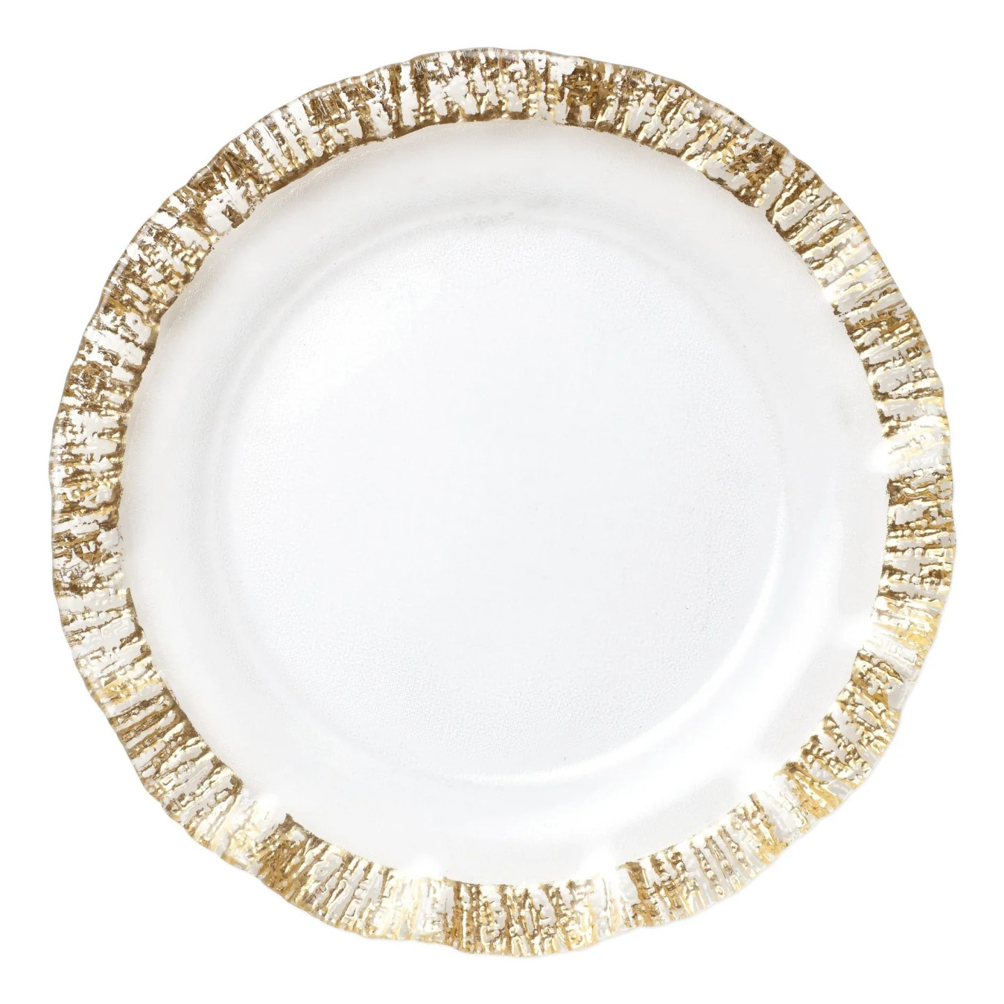 Vietri Rufolo Glass Service Plate/Charger in Clear/Gold Lord & Taylor | Lord & Taylor