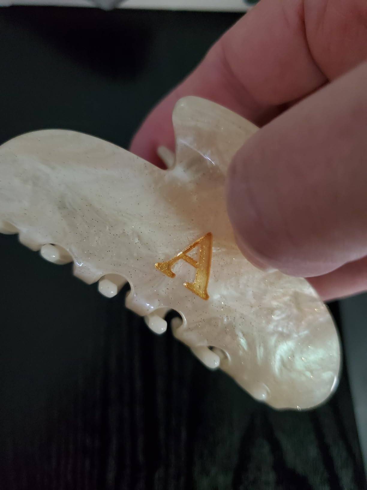 Teen Girl Gifts Trendy Stuff - Initial Cute Hair Clips, Letter Elegant Hair Claw Clips, Fashion G... | Amazon (US)