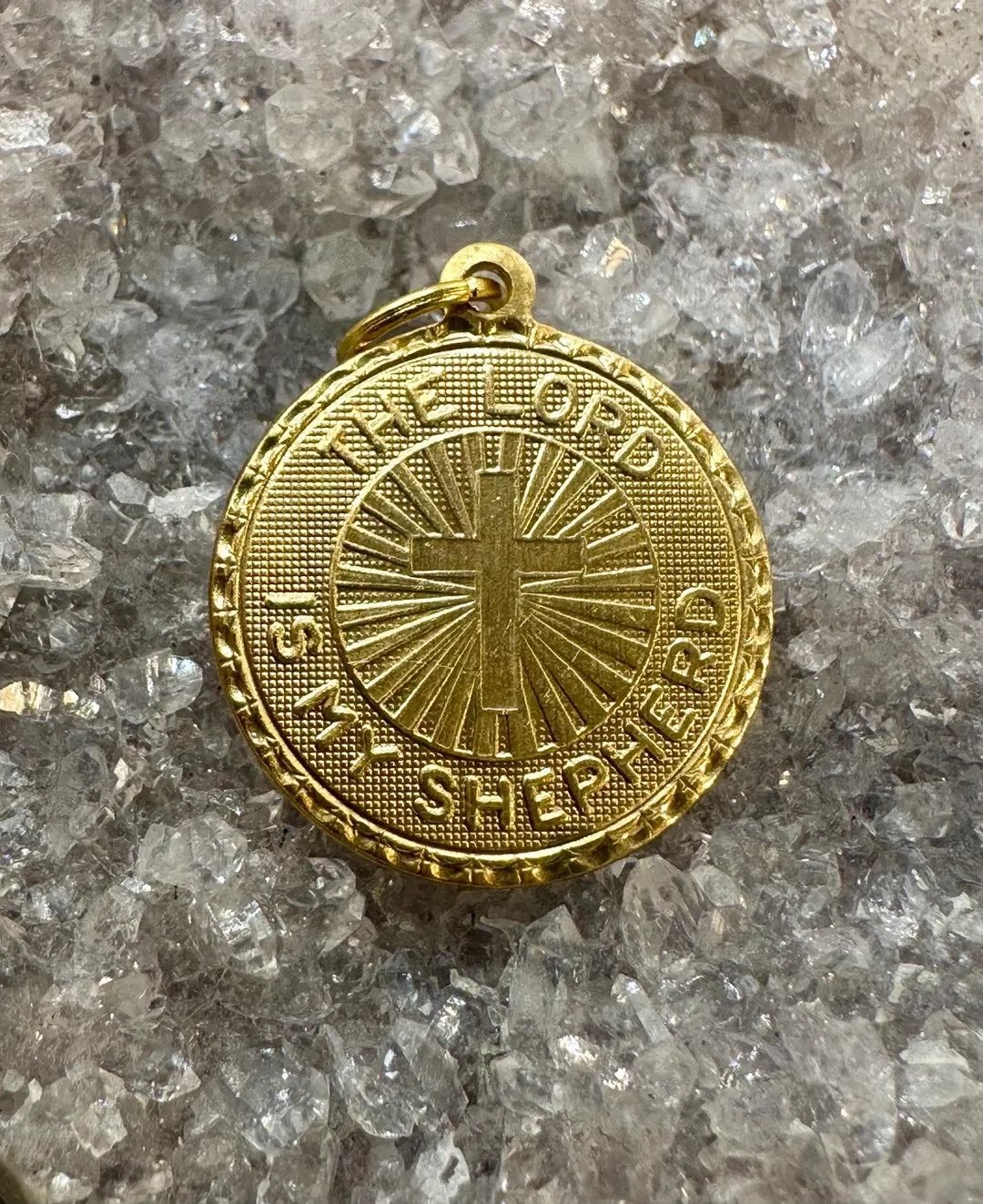 Vintage Raw Brass the LORD is MY SHEPHERD Charm for Necklace Pendant Earrings Bracelet Gold Gift ... | Etsy (Global)