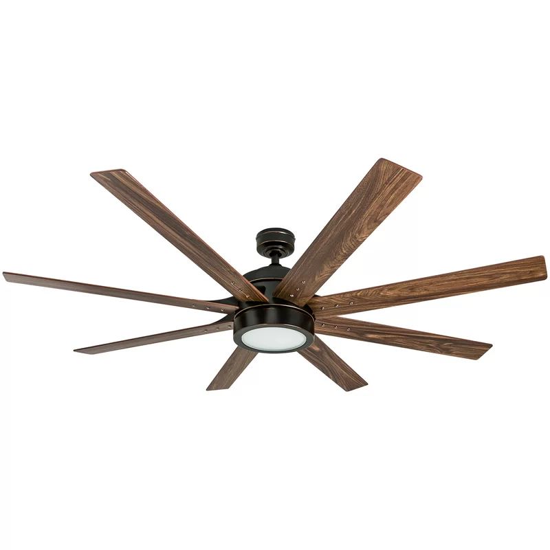 Centre Market Place62"  8 - Blade LED Standard Ceiling Fan with Remote Control and Light Kit Incl... | Wayfair North America