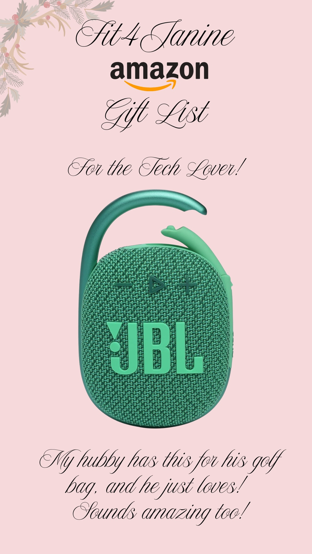 Love this as a stocking stuffer gift! An awesome speaker to take with you anywhere!

Fit4Janine, Amazon, JBL, Gift Guide, Holiday, Stocking Stuffer

#LTKFindsUnder50 #LTKTravel #LTKHoliday