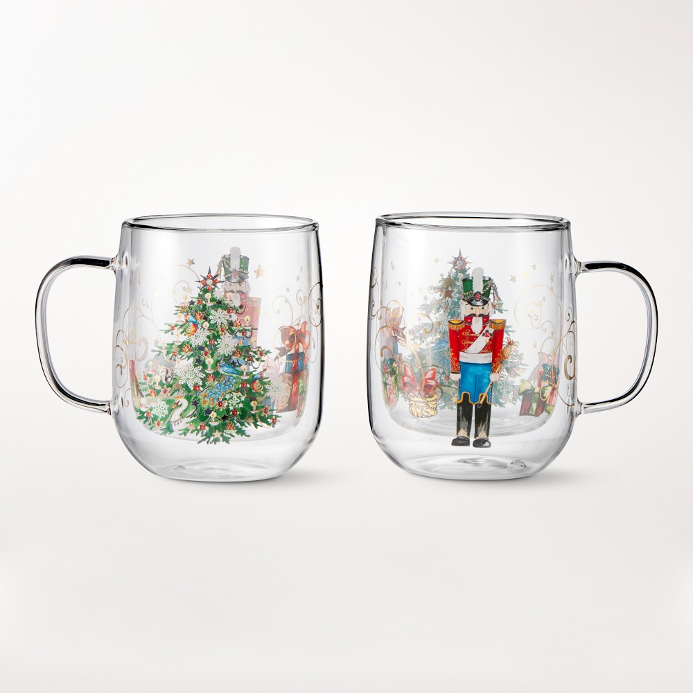 Double-Wall Nutcracker Coffee Mugs | Williams-Sonoma