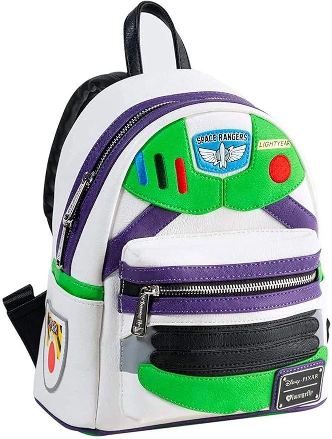 Loungefly Toy Story Buzz Lightyear Faux Leather Womens Double Strap Shoulder Bag Purse | Amazon (US)