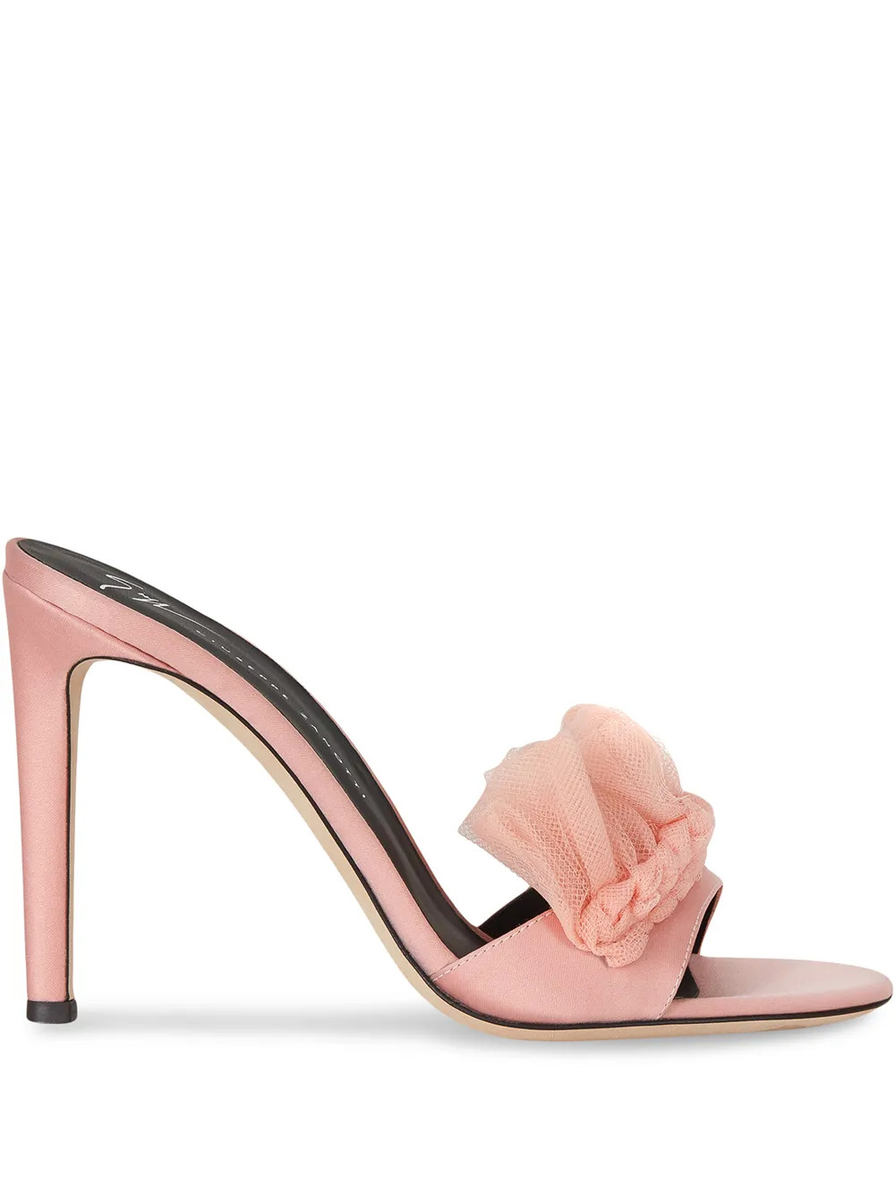 Giuseppe Zanotti Nausica Ruffled Trim Mules - Farfetch | Farfetch Global