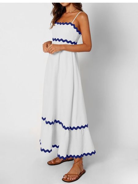 White maxi dress, scalloped dress, vacation dress 

#LTKfindsunder50 #LTKfindsunder100 #LTKover40