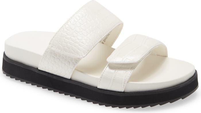 Finley Croc Embossed Platform Sandal | Nordstrom