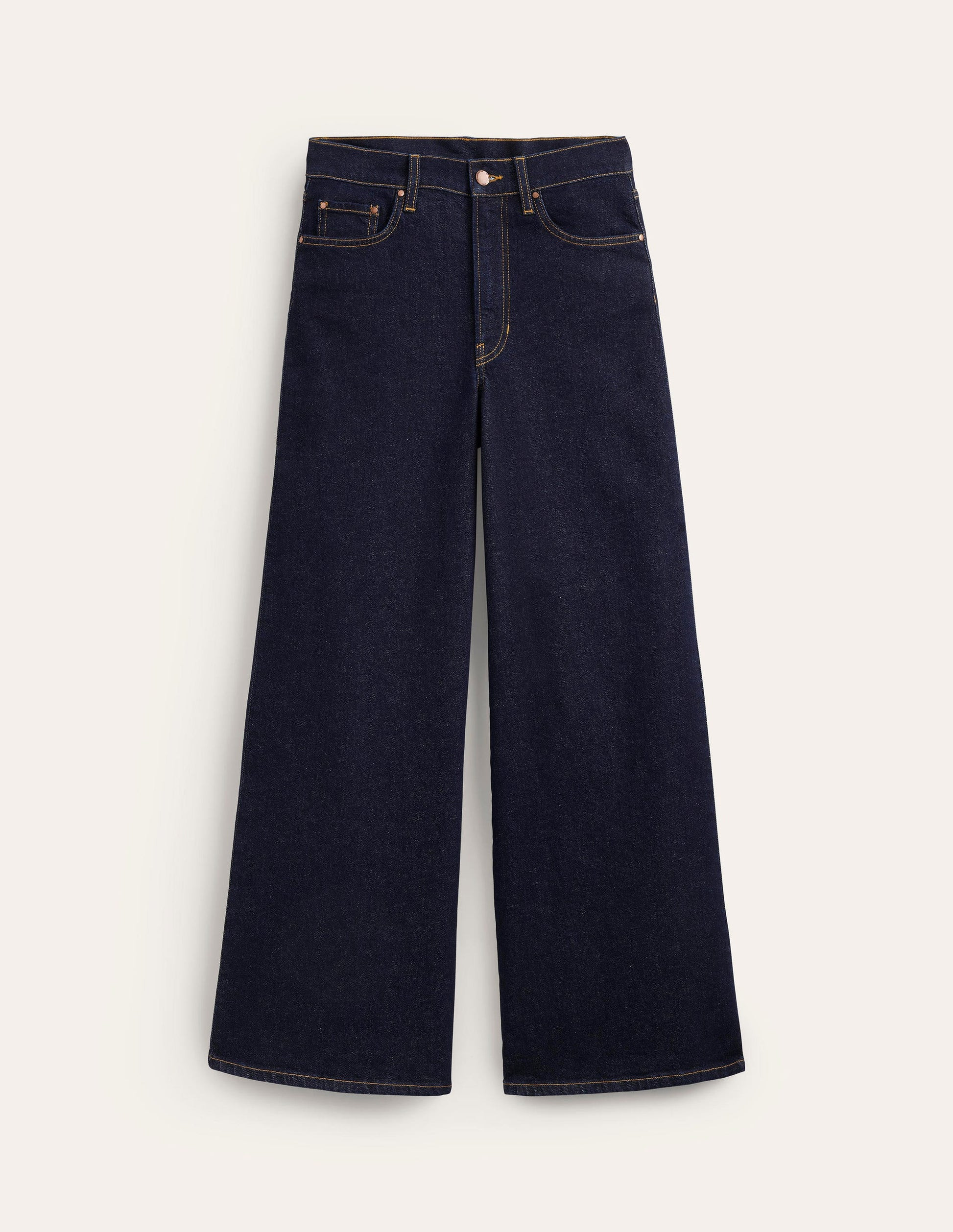 High Rise Wide Leg Jeans-Indigo Rinse | Boden (US)